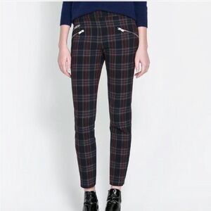 Zara Plaid Trouser Pants